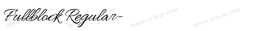 Fullblock Regular字体转换 Fullblock Regular字体转换